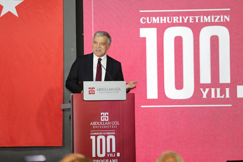 11. Cumhurbaşkanı Abdullah Gül, AGÜ’nün Düzenlediği “Cumhuriyetin İkinci Yüzyılı” Etkinliğinde Konuştu